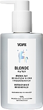 Düfte, Parfümerie und Kosmetik 2in1 Conditioner-Maske für helles und blondiertes Haar - Yope Blonde 