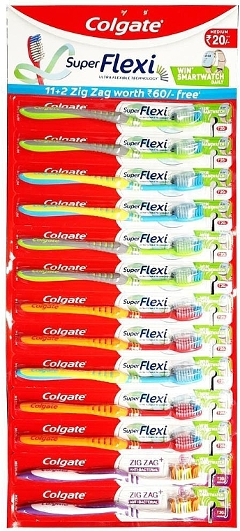 Zahnbürstenset 13 St. - Colgate Super Flexi — Bild N1