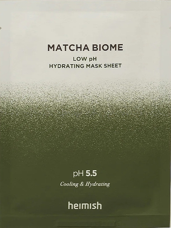 Tuchmaske für das Gesicht - Heimish Matcha Biome Low pH Hydrating Mask Sheet — Bild N1