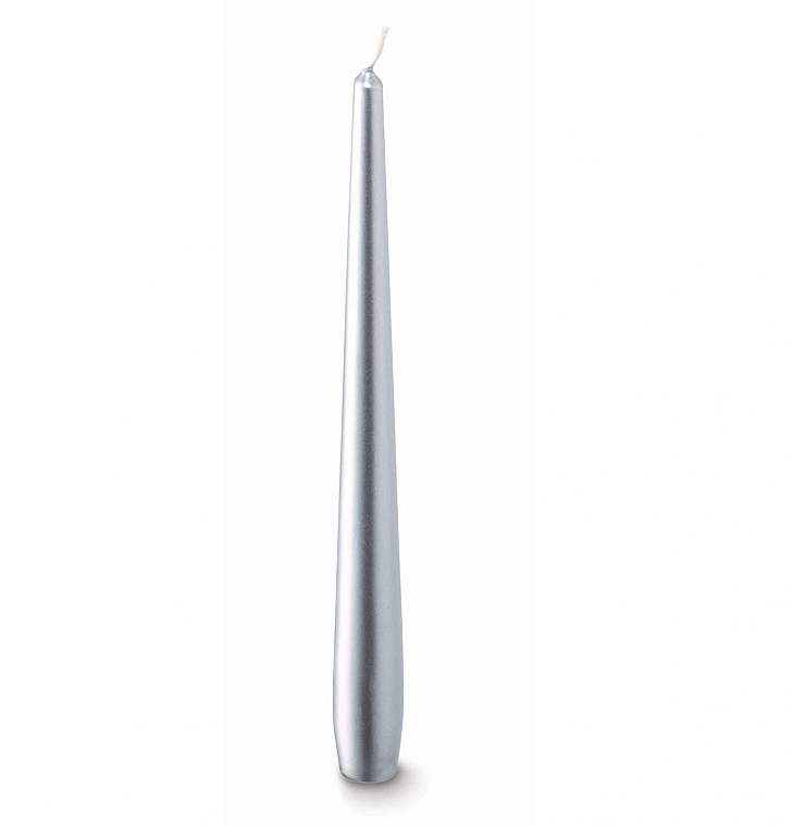 Tafelkerze konisch silber - Bolsius Candle — Bild N1