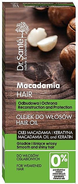 Schützendes Haaröl mit Macadamia und Keratin - Dr. Sante Macadamia Hair — Foto N1