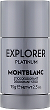 Düfte, Parfümerie und Kosmetik Montblanc Explorer Platinum Deodorant Stick - Parfümierter Deostick