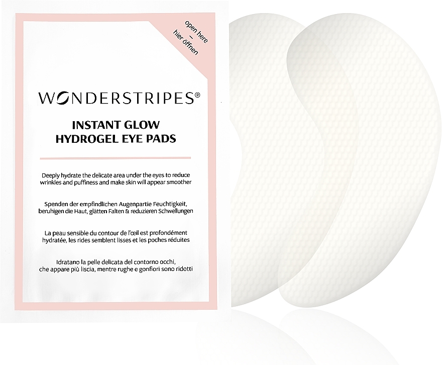 GESCHENK! Hydrogel-Augenpatches - Wonderstripes Instant Glow Hydrogel Eye Pads — Bild N1