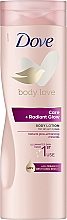 Düfte, Parfümerie und Kosmetik Körperlotion - Dove Body Love Care + Radiant Glow Body Lotion