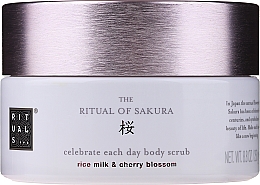 Körperpeeling mit Zucker, Reismilch und Kirschblütenduft - Rituals The Ritual of Sakura Body Scrub Rice Milk & Cheery Blossom — Bild N1