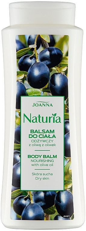 Körperbalsam mit Olivenöl für trockene Haut - Joanna Naturia Body Balm — Bild N1