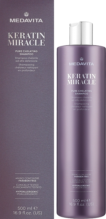 Tiefenreinigendes Haarshampoo - Medavita Keratin Miracle Pure Chelating Shampoo — Bild N2