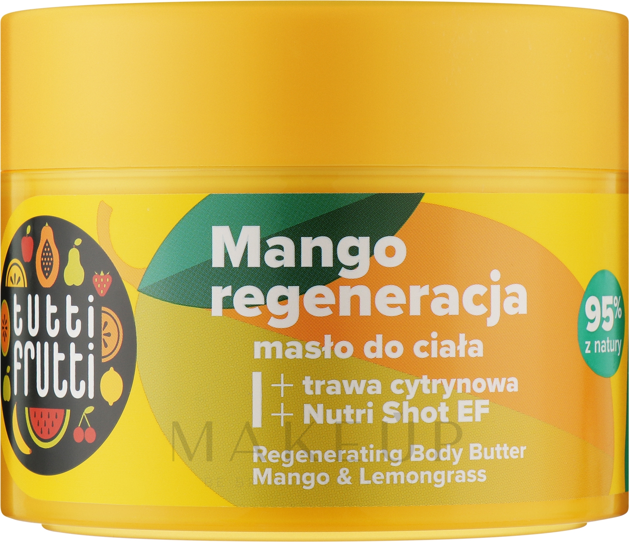 Körperbutter mit Mango und Zitronengras - Farmona Tutti Frutti Regenerating Body Butter Mango And Lemongrass — Bild 200 ml