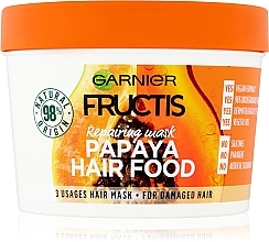 Haarmaske für geschädigtes Haar mit Papaya - Garnier Fructis Papaya Hair Food Mask — Bild N1