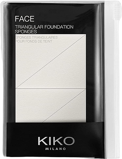 Foundationschwämmchen latexfrei - Kiko Milano Triangular Foundation Sponges — Bild N2