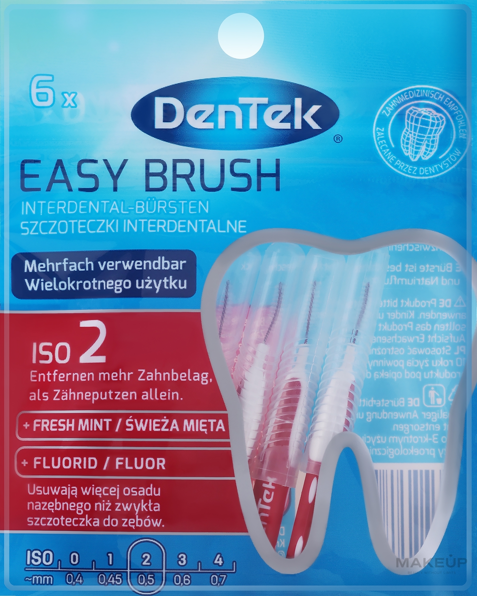 Interdentalbürsten 0,5 mm 6 St. - DenTek Easy Brush  — Bild 6 St.