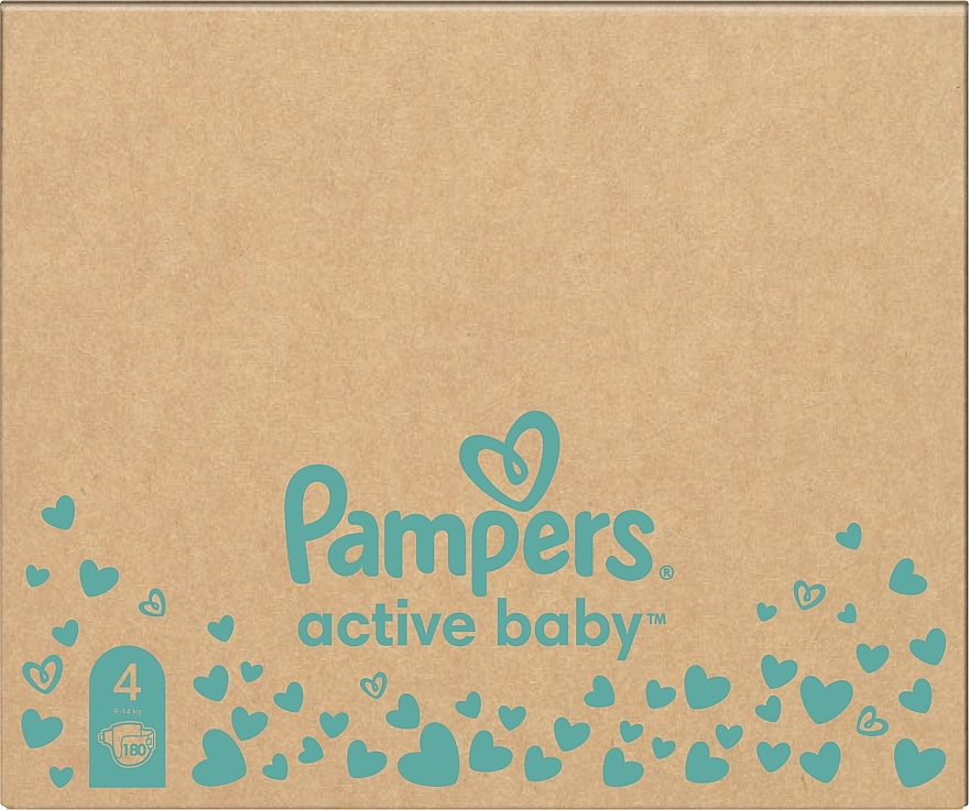 Windeln Pampers Active Baby Maxi 4 (9-14 kg) 180 St. - Pampers — Bild N12