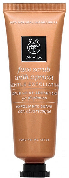 Sanftes Gesichtspeeling mit Aprikose - Apivita Face Scrub With Apricot — Bild N1