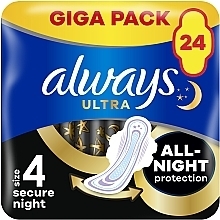 Damenbinden Größe 4 24 St. - Always Ultra Secure Night — Bild N1