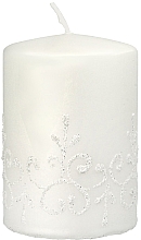 Düfte, Parfümerie und Kosmetik Dekorative Stumpenkerze Tiffany 7x10 cm weiß - Artman Tiffany Candle