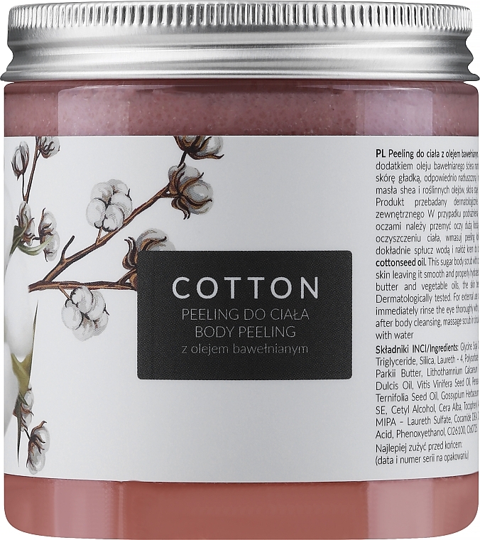 Körperpeeling mit Baumwollöl - Scandia Cosmetics Cotton Body Peeling  — Bild N1