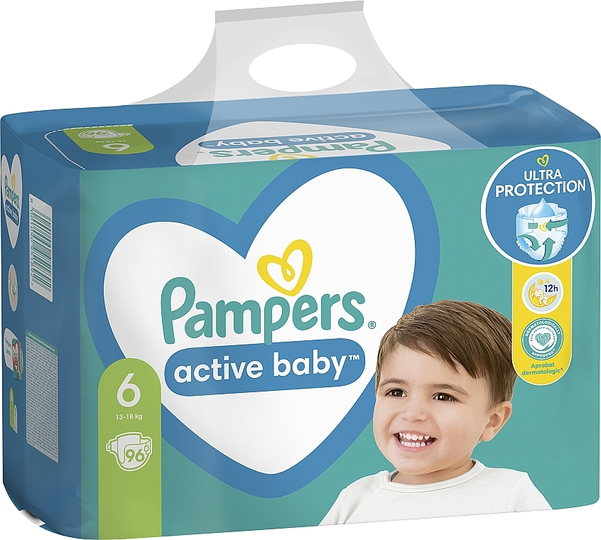 Windeln Active Baby 6 (13-18 kg) 96 St. - Pampers — Bild N2