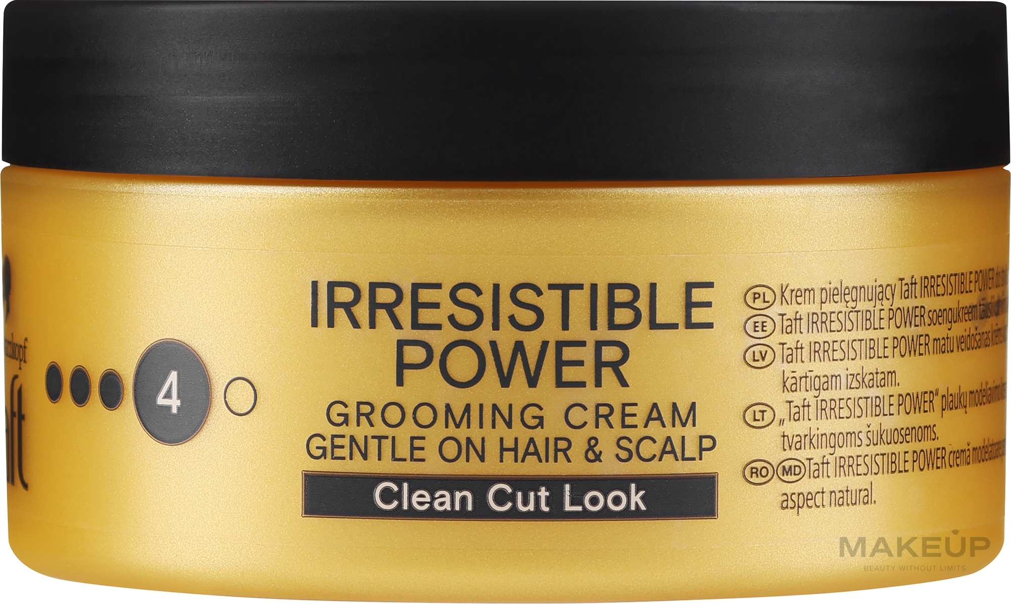 Creme zum Haarstyling für Männer - Schwarzkopf Taft Looks Irresistible Power — Bild 100 ml