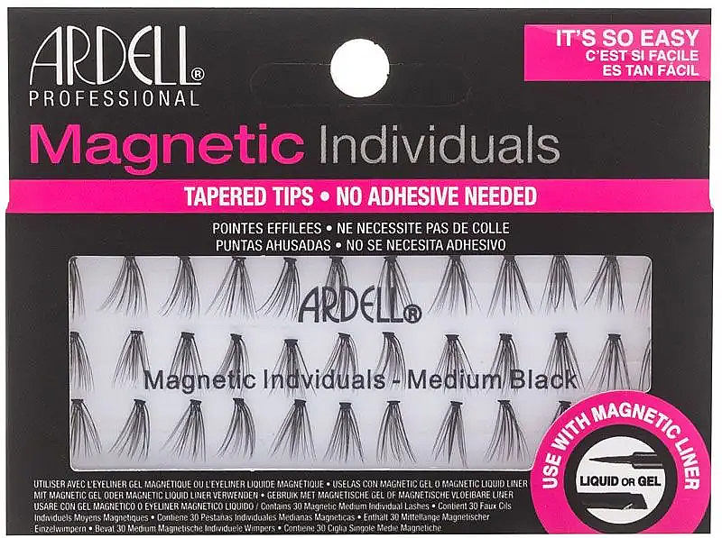 Wimpernset - Ardell Magnetic Individuals Medium Black — Bild N1