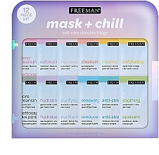 Düfte, Parfümerie und Kosmetik Gesichtspflegeset - Freeman Feeling Beautiful 12-Piece Mask + Chill (Gesichtsmaske 12x7ml)