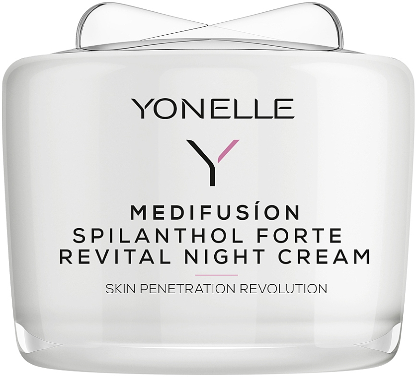 Regenerierende Nachtcreme für das Gesicht gegen Falten - Yonelle Medifusion Spilantol Forte Revital Night Cream — Bild N1