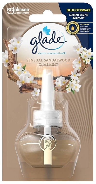 Glade Electric Scented Oil Sensual Sandalwood & Jasmine Refill (Ersatzgerät) - Elektrischer Lufterfrischer  — Bild N1