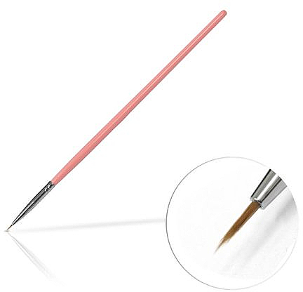 Nageldekoration-Pinsel 4 mm Pink - Silcare Brush 00 — Bild N1