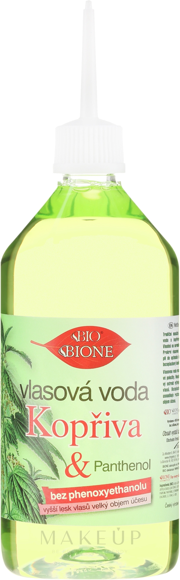 Haarwasser mit Brennnesselextrakt - Bione Cosmetics Nettle Hair Water — Bild 215 ml