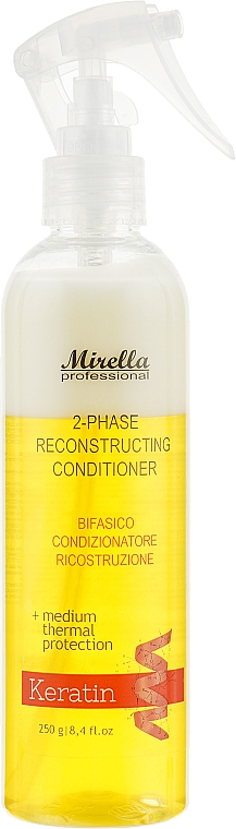 Zwei-Phasen-Conditioner für geschädigtes Haar mit Wärmeschutz - Mirella Hair 2-phase Conditioner