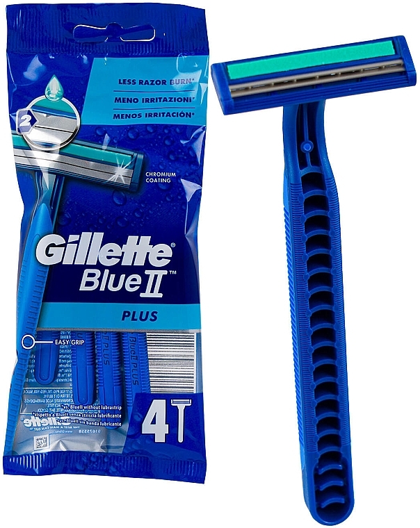 Einwegrasierer-Set 4 St. - Gillette Blue II Plus — Bild N2