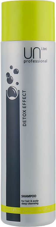 Shampoo zur Reinigung von Haar und Kopfhaut - UNi.tec Professional Detox Effect Shampoo — Bild N1