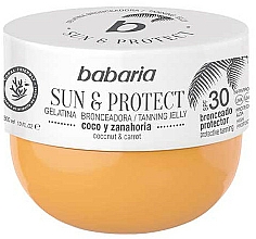 Düfte, Parfümerie und Kosmetik Bräunungsgelatine mit Kokosöl und Karottenextrakt SPF 30 - Babaria Sun & Protect Tanning Jelly SPF30