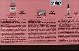 Haarpflegeset - Inebrya Sakura Restorative Kit (Haarshampoo 300ml + Haarmaske 250ml + Haaröl 50ml) — Bild N3