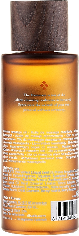 Massageöl mit Bio-Arganöl und Eukalyptus - Rituals The Ritual of Hammam Massage Oil — Bild N2