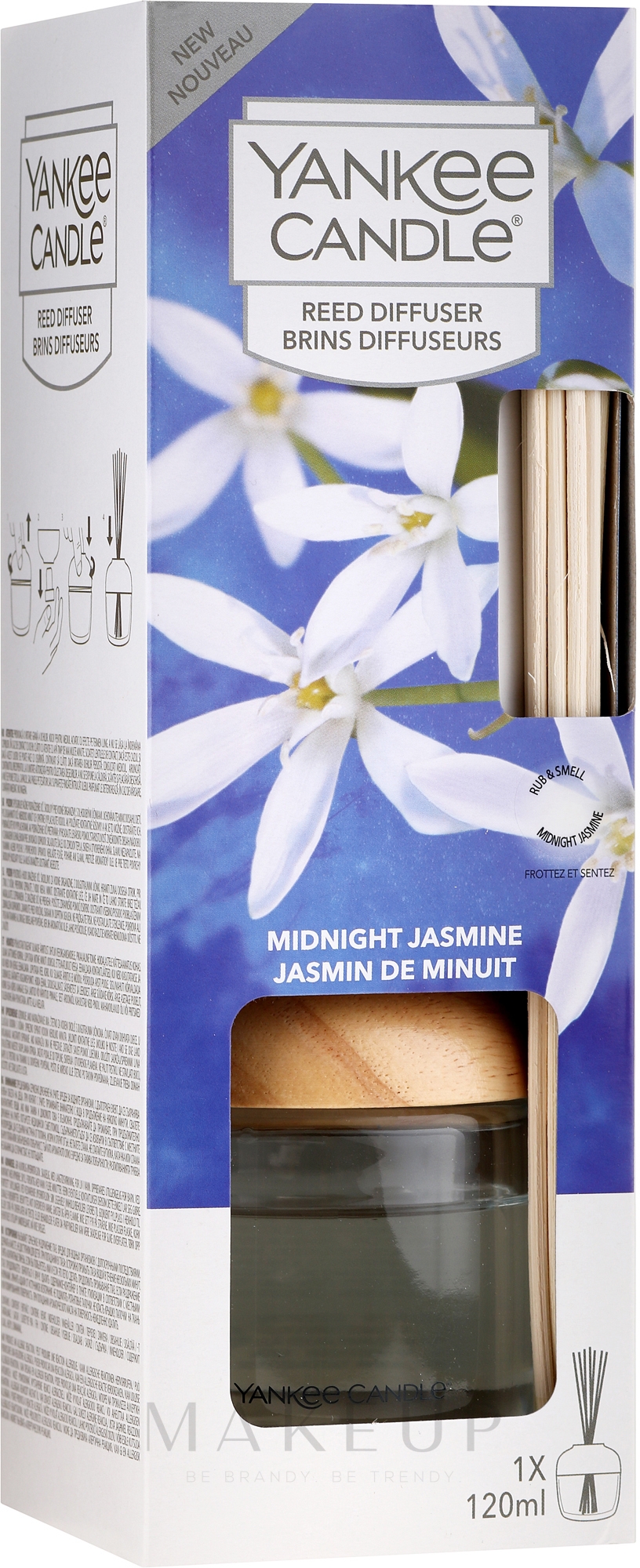 Raumerfrischer Midnight Jasmine - Yankee Candle Midnight Jasmine Reed Diffuser — Bild 120 ml