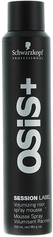 Volumengebende Spraymousse für das Haar - Schwarzkopf Professional Osis+ Session Label Volumizing Root Spray Mousse