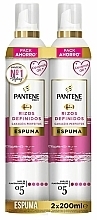 Düfte, Parfümerie und Kosmetik Set - Pantene Pro-V Mousse Defined Curls (h/foam/2x200ml)