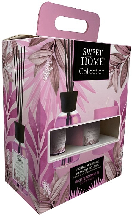 Set - Sweet Home Collection Orchid and Vanilla Gift Set (diffuser/100ml + candle/110g) — Bild N1