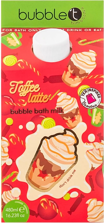 Badeschaum-Milch Latté - Bubble T Toffee Latte Bubble Bath Milk — Bild N1