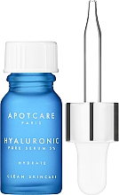 Düfte, Parfümerie und Kosmetik Feuchtigkeitsspendendes Gesichtsserum mit Hyaluron - APOT.CARE Pure Seurum Hyalurinic