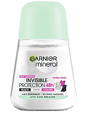 Deo Roll-on Antitranspirant - Garnier Mineral Invisible Floral Touch 48h Non Stop — Bild N1