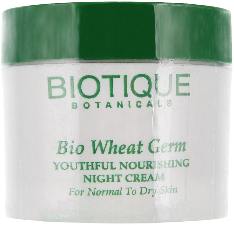 Pflegende und straffende Nachtcreme für Gesicht und Körper mit Weizenkeimen - Biotique Bio Wheat Germ Firming Face & Body Cream — Foto N2