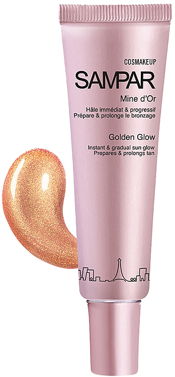 Feuchtigkeitsspendende Gesichtscreme mit Sunkissed-Effekt - Sampar Cosmakeup Golden Glow Sunkissed Effect Moisturizing Cream — Bild N2