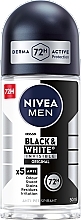 Düfte, Parfümerie und Kosmetik Deo Roll-on Antitranspirant - NIVEA MEN Invisible for Black & White Power Deodorant Roll-on 