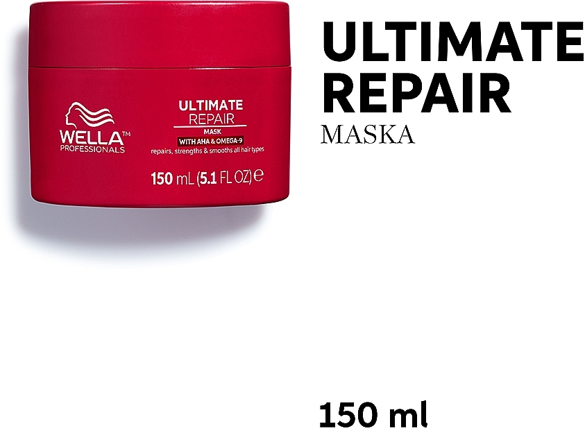 Crememaske für alle Haartypen - Wella Professionals Ultimate Repair Mask With AHA & Omega-9 — Bild N4
