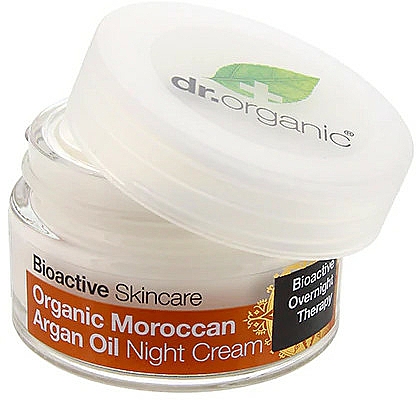 Pflegende Nachtcreme mit marokkanischem Arganöl - Dr. Organic Bioactive Skincare Organic Moroccan Argan Oil Night Cream — Bild N1