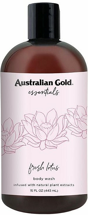 Pflegendes Duschgel mit Vitamn E, Kakadupflaume und Lotusduft - Australian Gold Essentials Fresh Lotus Body Wash — Bild N1