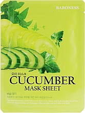 Düfte, Parfümerie und Kosmetik Tuchmaske mit Gurke - Beauadd Baroness Mask Sheet Cucumber