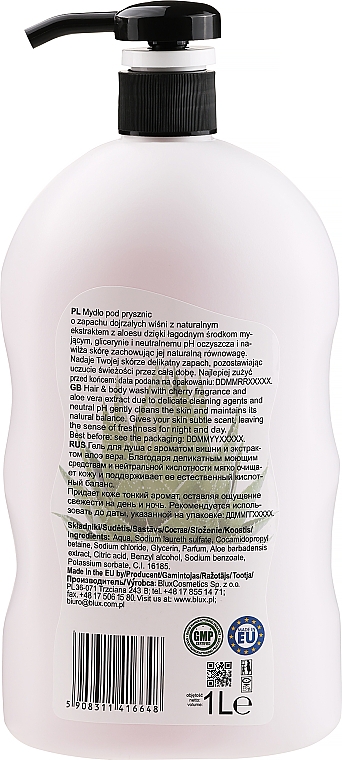 Duschgel für Haar und Körper Kirsche & Aloe Vera - Naturaphy Hair & Body Wash — Bild N2