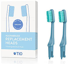 Düfte, Parfümerie und Kosmetik Austauschbare Zahnbürstenköpfe mittel blau 2 St. - TIO Toothbrush Medium